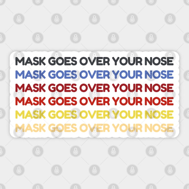 mask goes over your nose Sticker by Tony_sharo